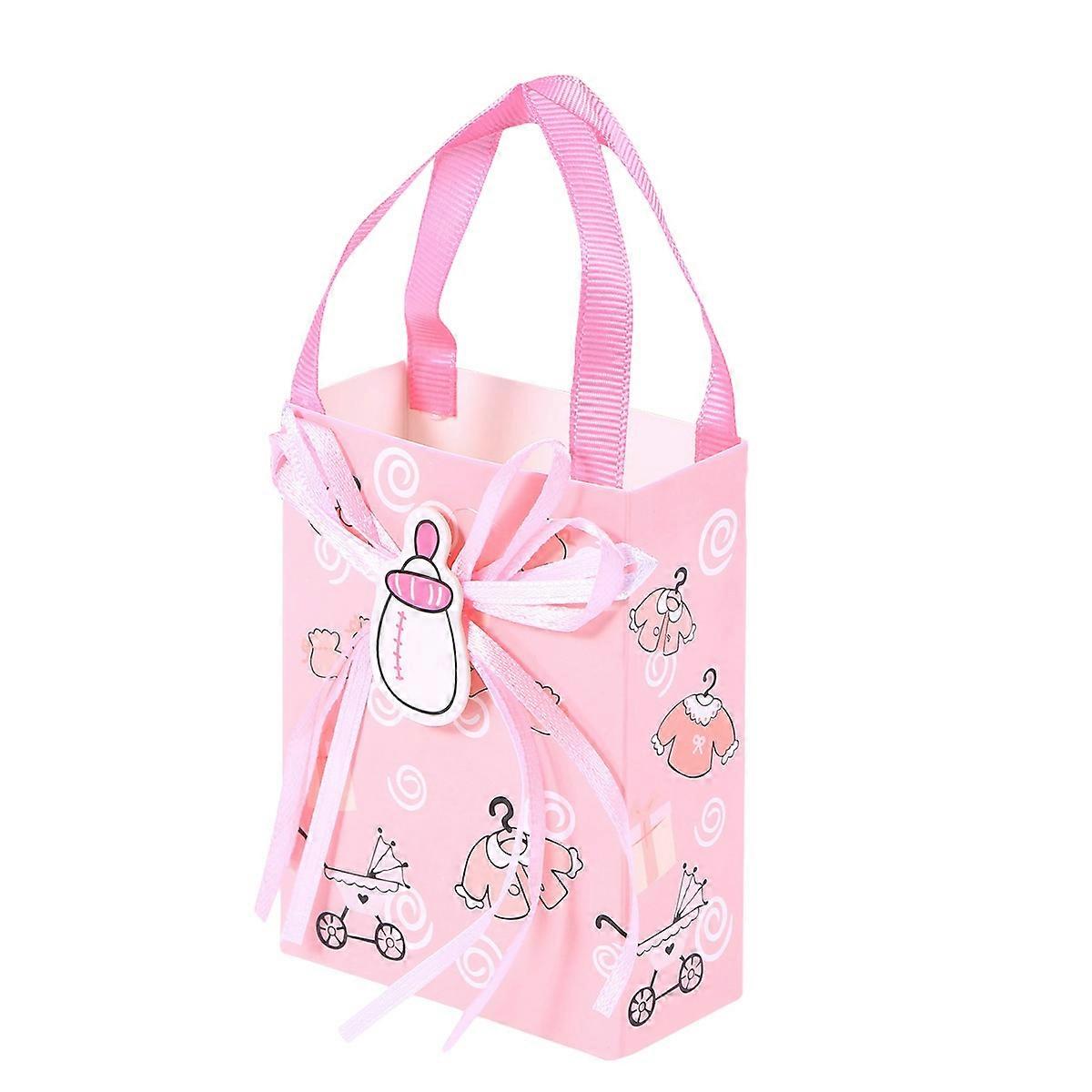 Theme Birthdayparty Favor Bag Pink Necessities Theme Candy Storage Party Favor 24pcs 7.5x3.5x10cm