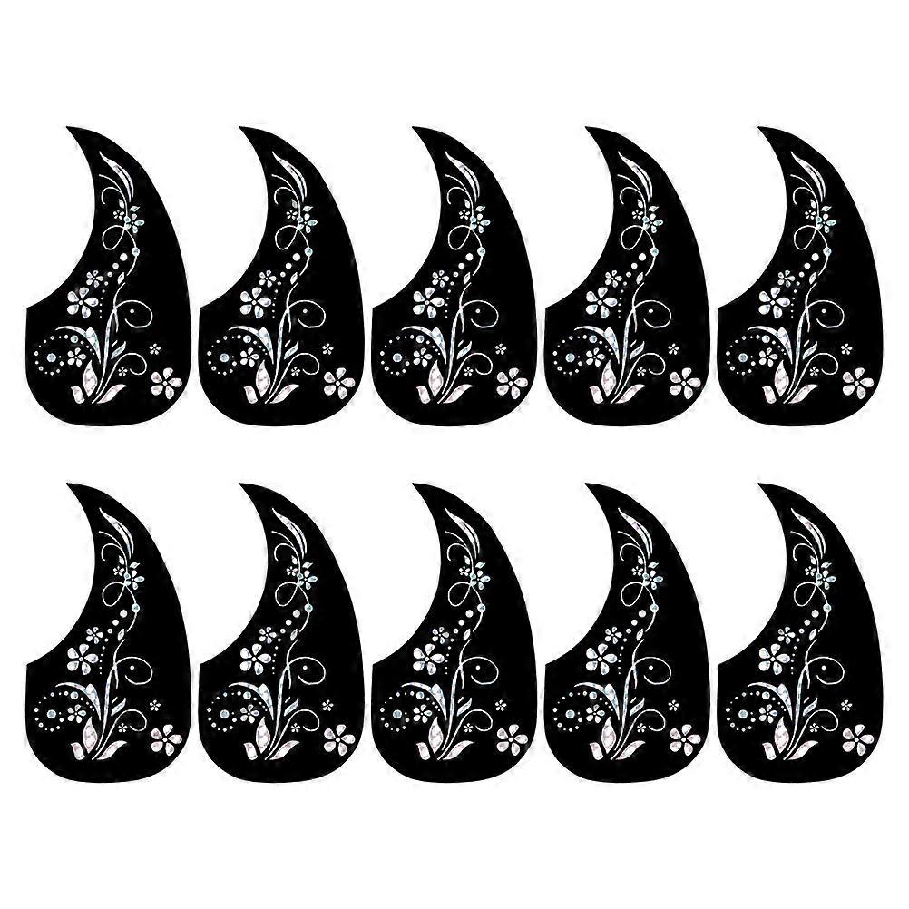 10pcs Acoustic Guitar Plates Scratch Resistant, Easy Clean, Universal Fit for All Skill Levels, Protects Your Instrument