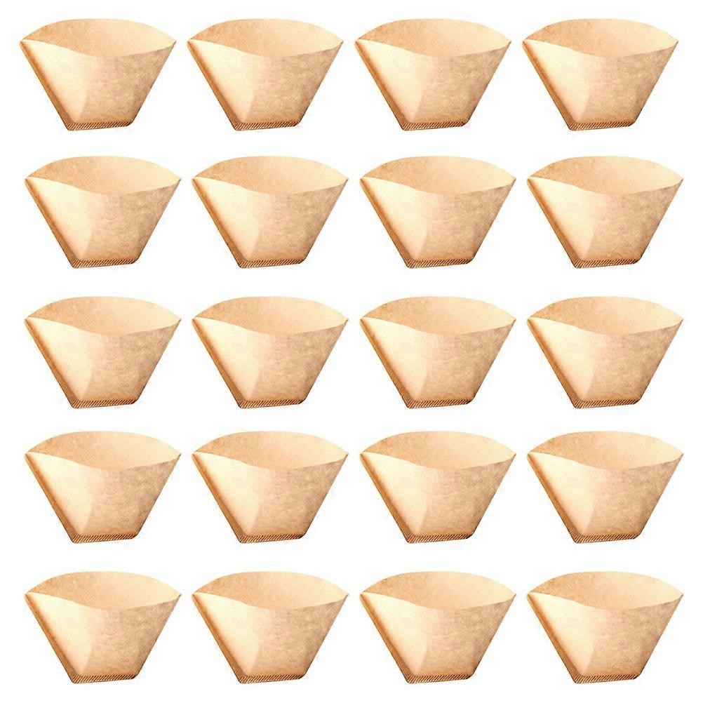 Paper Coffee Filter Household Sector Filters Khaki 9.00X5.00X0.10CM Particle Filtration 80Pack
