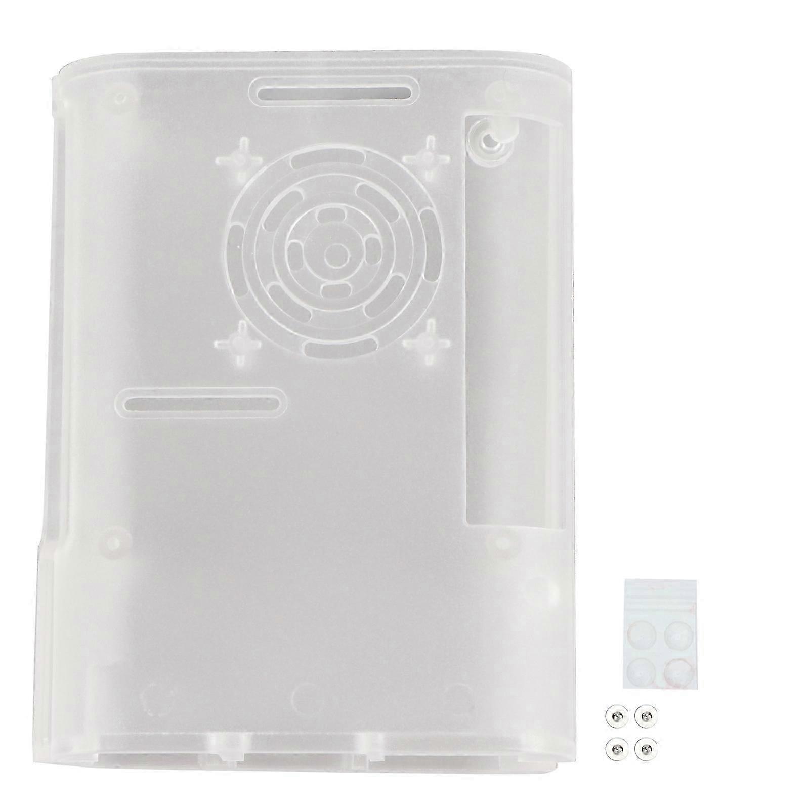 מארז עבור Raspberry Pi 4 דגם B מארז ABS מעטפת קירור מיקרו-מחשב עם שטיחון מונע החלקה