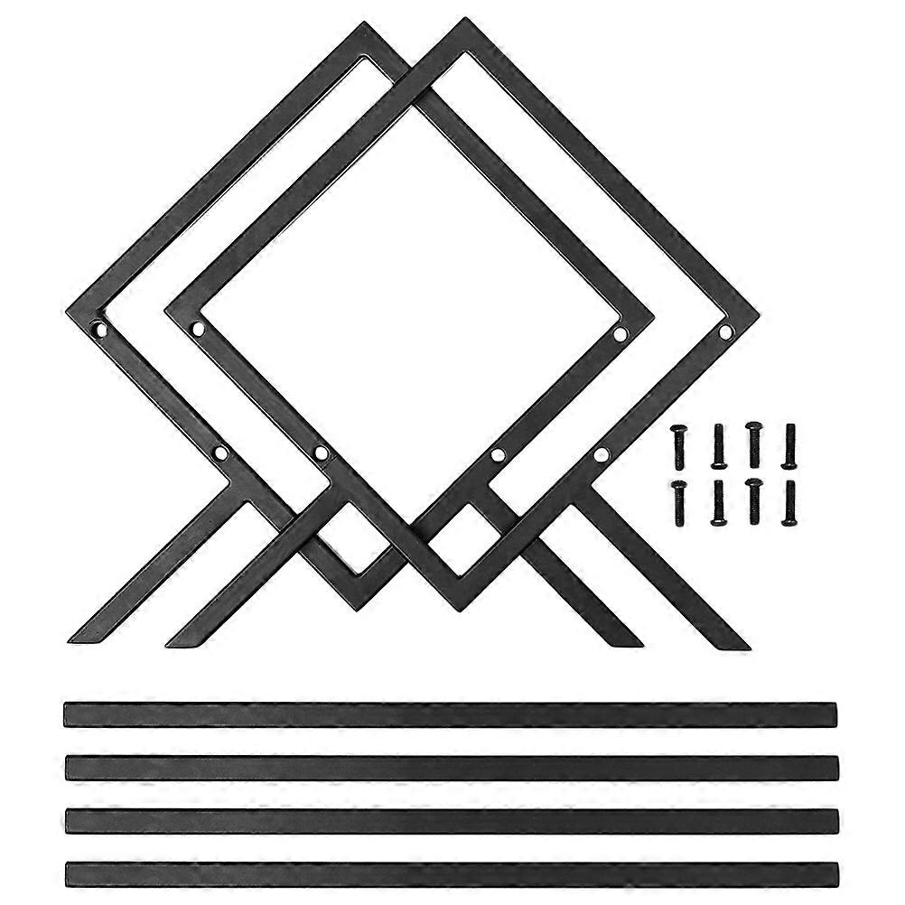 Desktop Magazine Rack Iron Book Storage Rack Multi Functional Newspaper Stand Home Use 15.7×13.4×11.8in 1Set