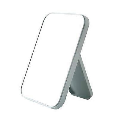 High-definition folding cosmetic mirror, portable, cosmetic mirror square, dorm students desk small mirror.-Small (15*10cm)- blue