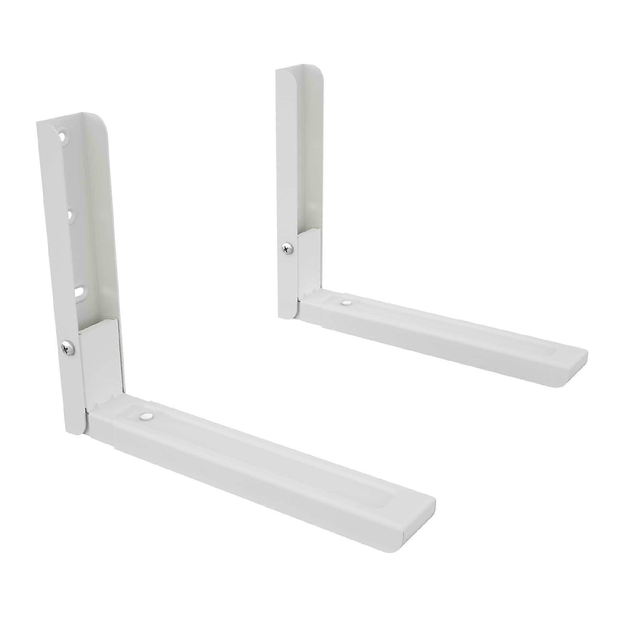 Microwave Oven Shelf Brackets - Wall Mounted Microwave Oven Shelf Adjustable Depth - Hanging Shelf Max 45kg
