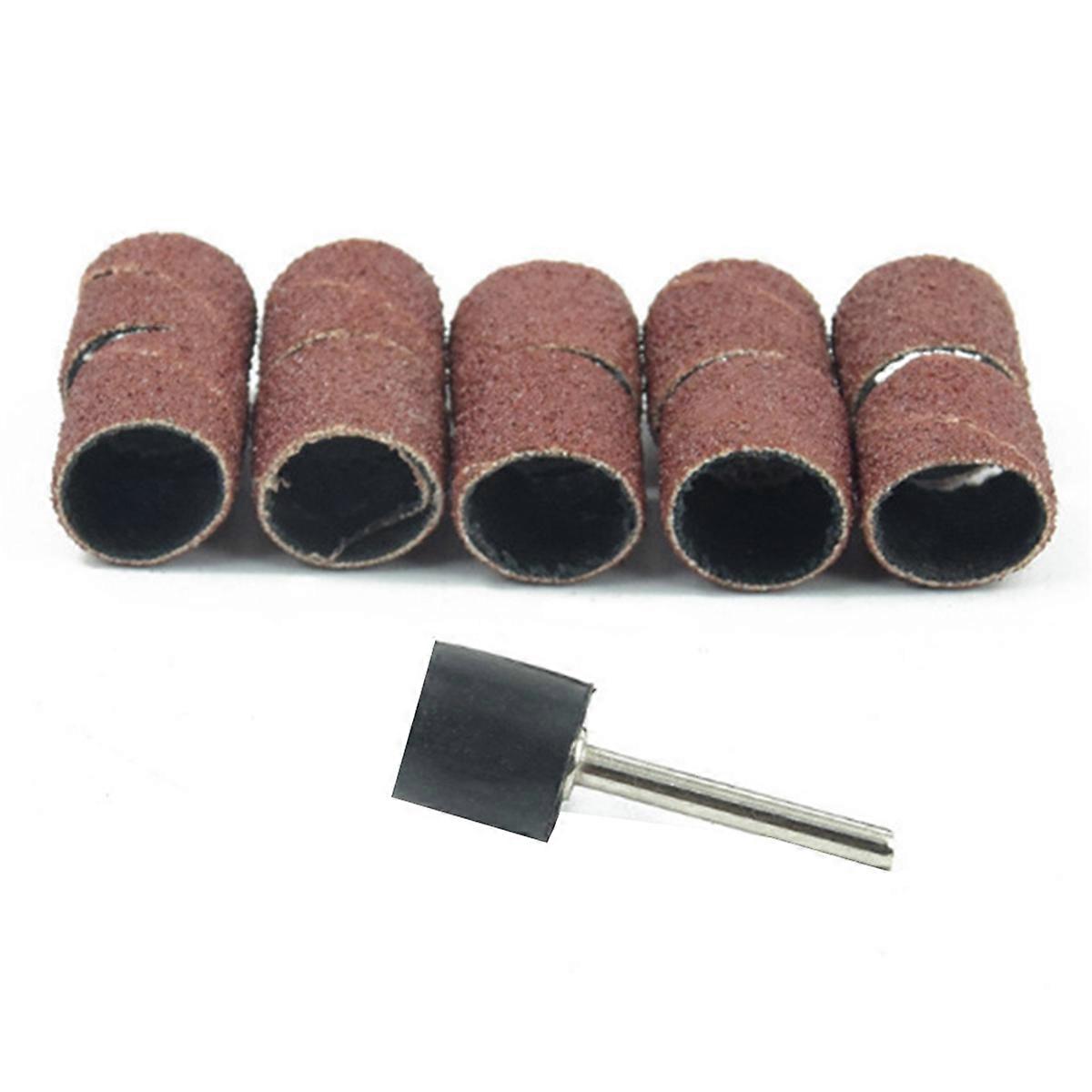 51Pcs Sandpaper Ring Grinding Head Sandpaper Roll Metal Derusting