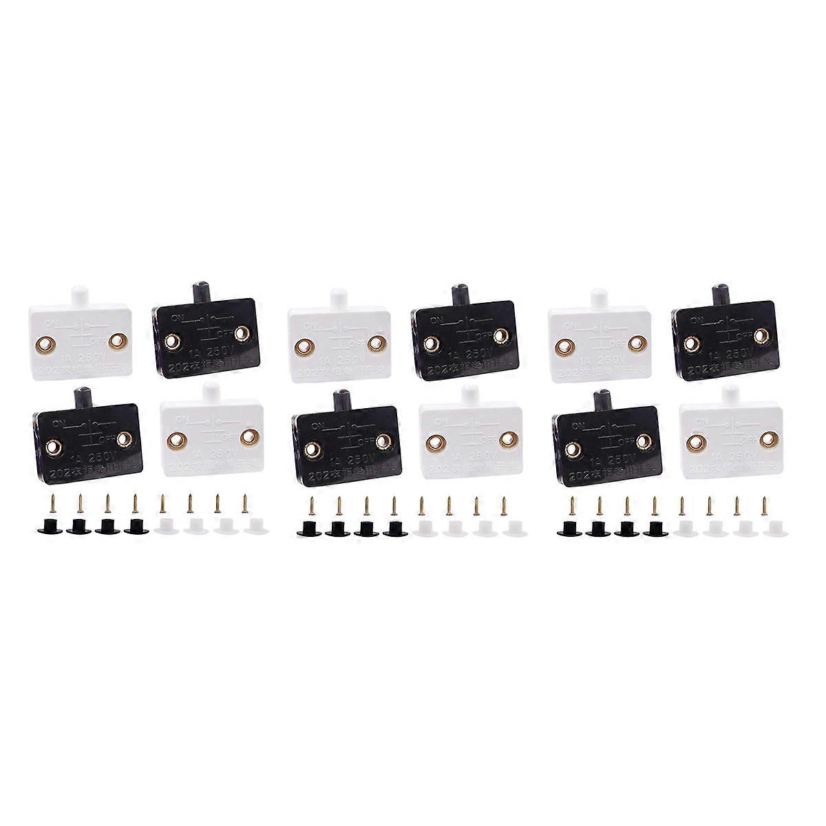 4 Pcs Cabinet Door Switch Lamp Open on Close Door for 12V 24V 110V