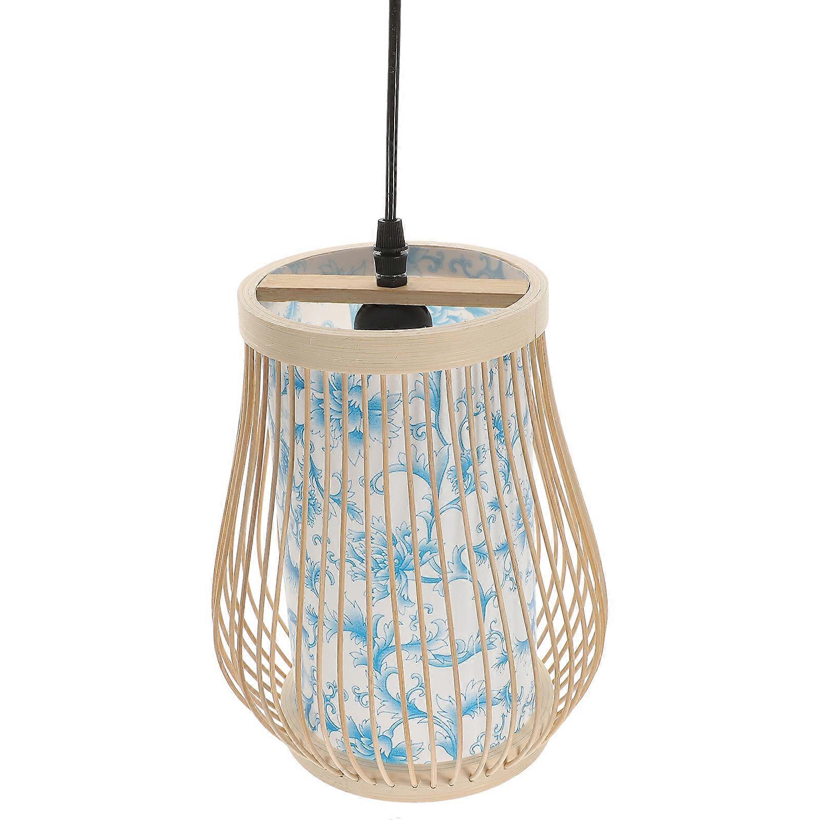 Rustic Ceiling Light Pendant Lamp For Kitchen Decorative Chandelier Handwoven Basket Hanging Light 23X20CM Lighting 1Pack