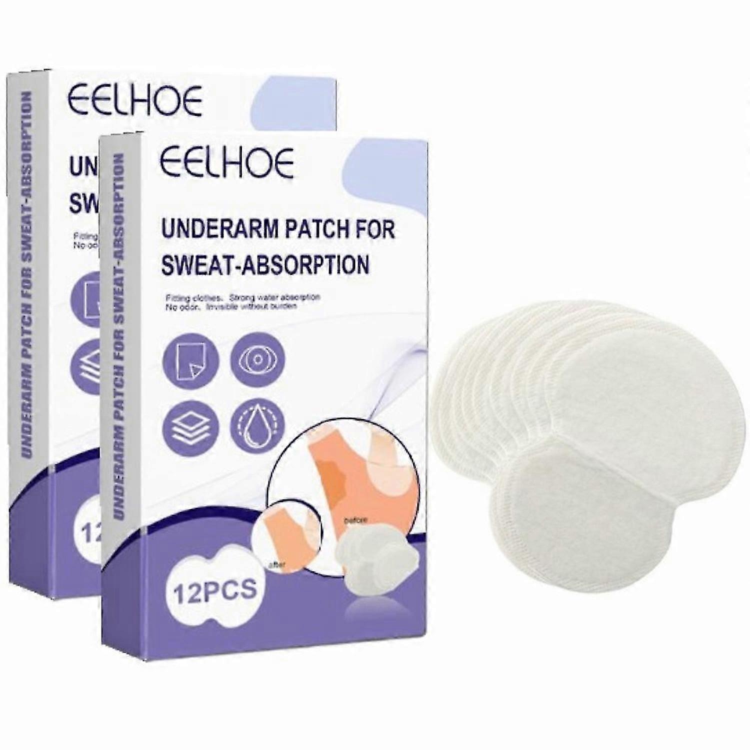 24x Sweat Pad Antiperspirant Underarm Armpit Guard Sheet Shield Fresh Single Use
