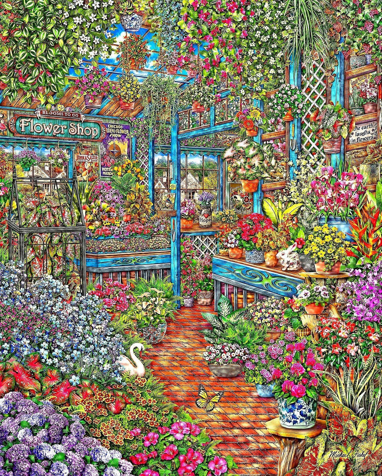 1000 bitars pussel blommar att gå