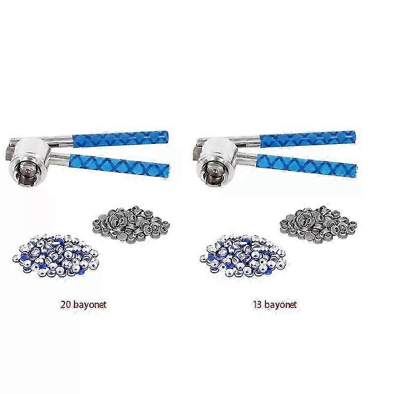 20Mm Flip Crimper Vial Crimper  100 Pcs Flip Caps And 100 Pcs Rubber Stoppers Are Included