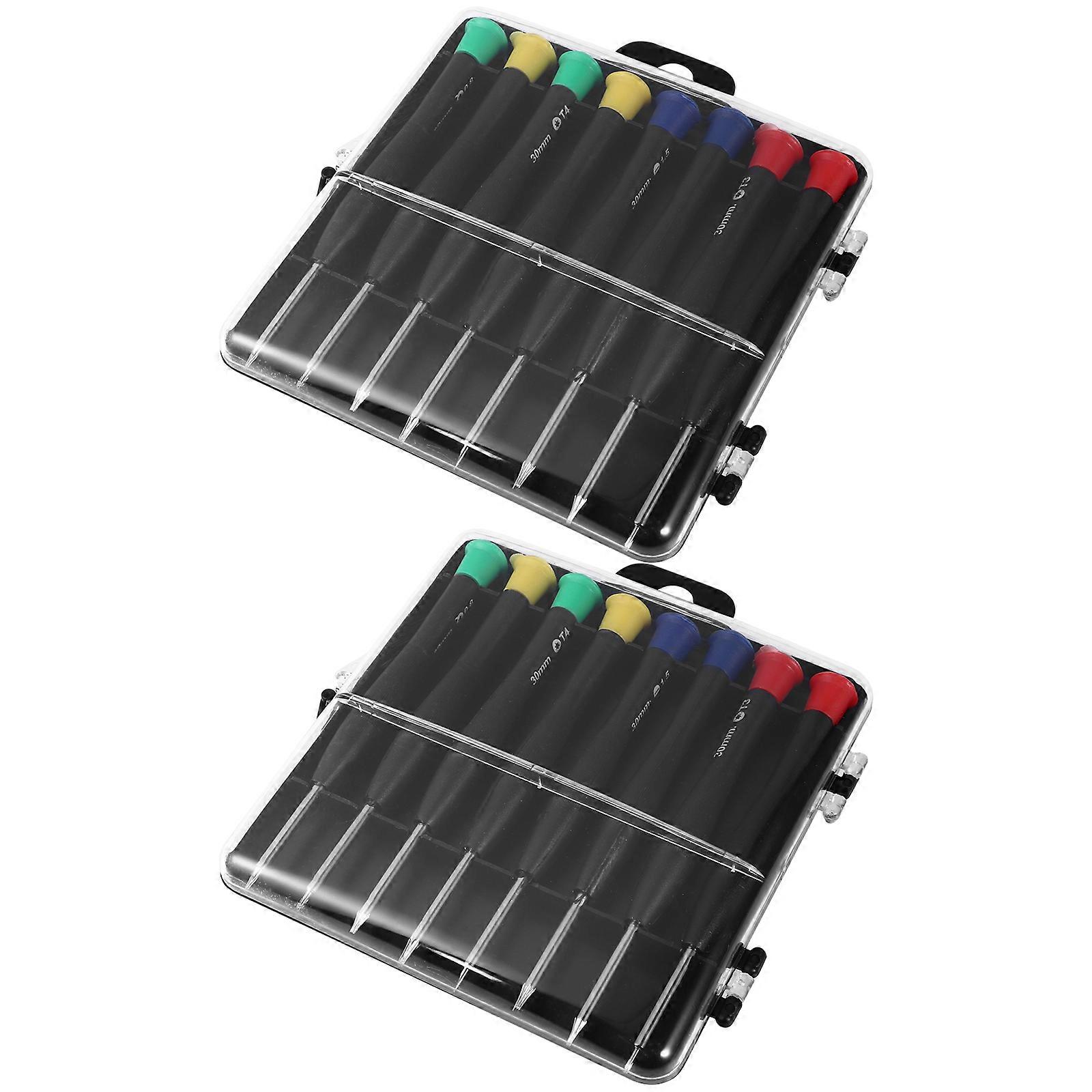 Precision Screwdriver Tight Spaces Usage Daily Use Vanadium Steel 16Pcs