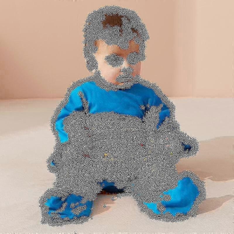 Spedbarn langermet rengjøring mopp romper for baby gutter og jenter, bomull krypende jumpsuit