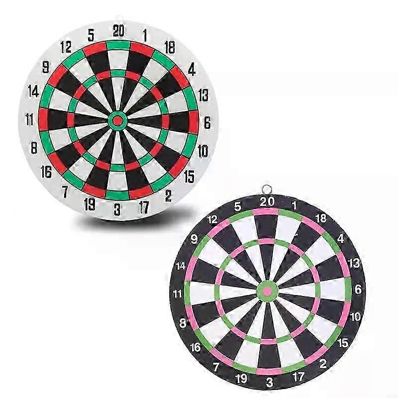 Indoor Foam Board Throwing Game Set with 2 Steel Tip Darts for Competitive Bar Battle Game