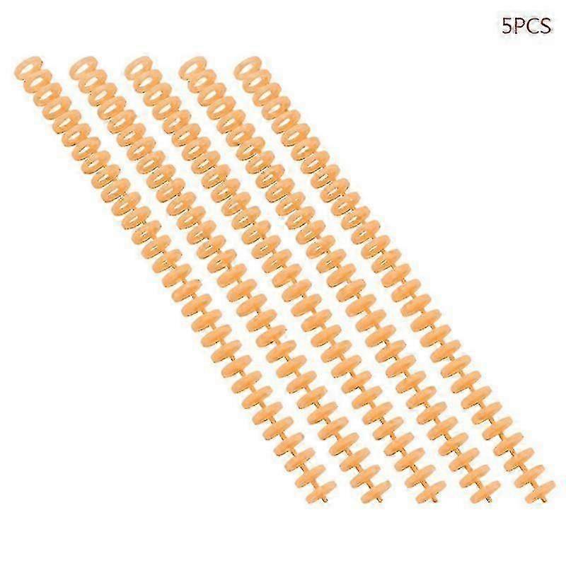 5-Piece Plastic Loose-Leaf Binder Rings for A4 Documents