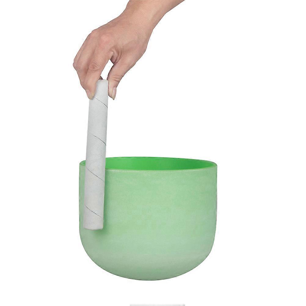 Singing Bowl Mallet Singing Bowl Percussion Stick Sound Therapy Instruments Home Use Silver 21x2.7x2.7cm Leather Musical Instrument Accessory 1Pack