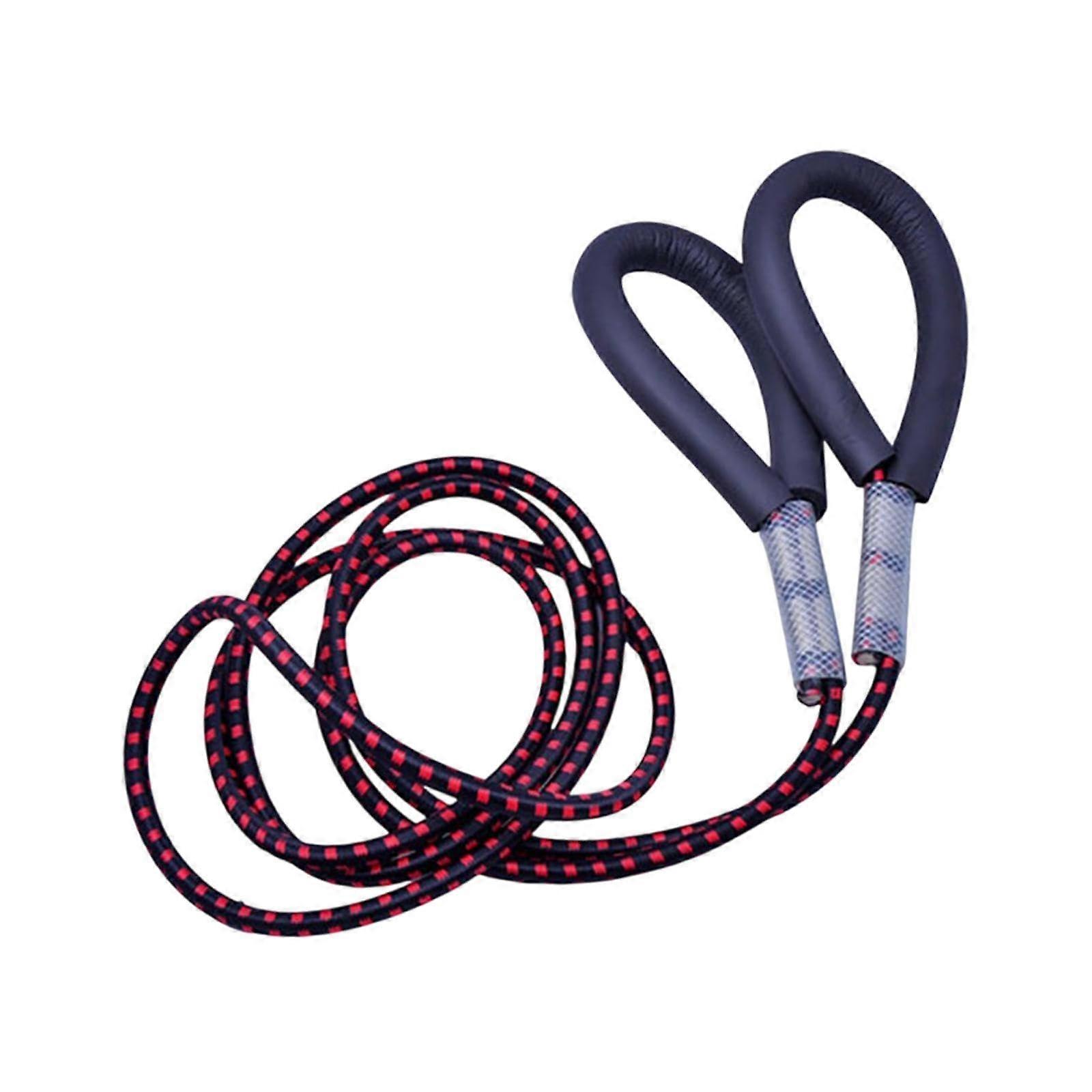 Single resistance band with handles, elastic Pilates training band for men and women for resistance training and stretching, 90cm.