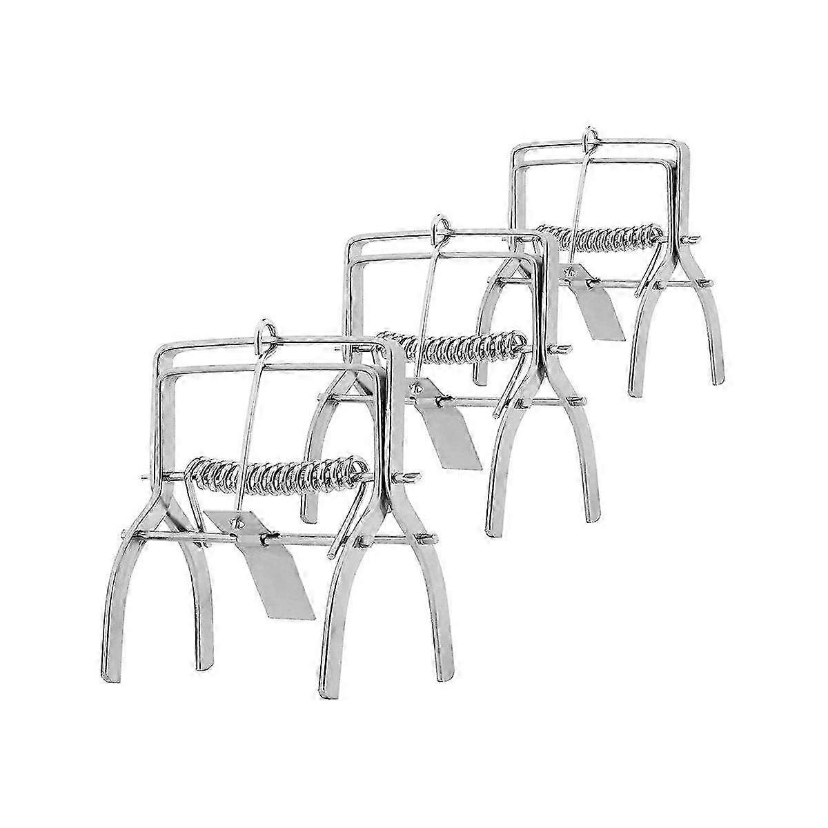 Set of 3 Powerful and Reusable Mole Traps to Protect Your Lawn and Garden