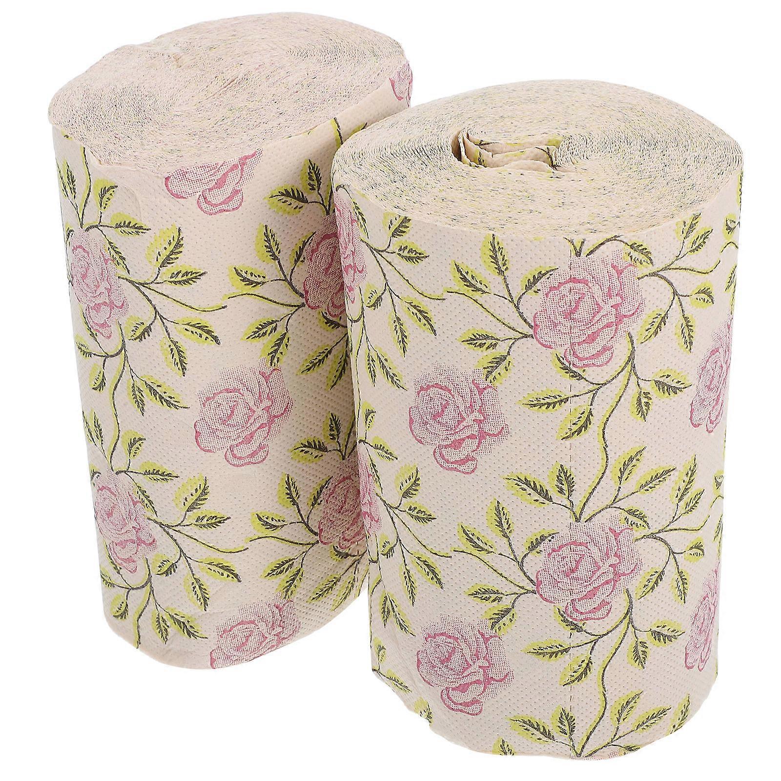Here's a refined and engaging product description based on the title you provided:
**2pcs Novelty Floral Toilet Paper – Creative Rose Printed