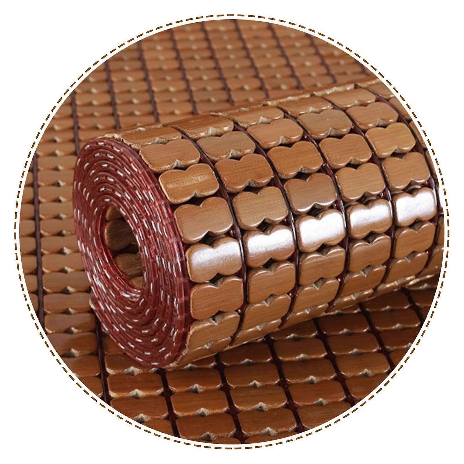 Durable Mattress with NonSlip Sofa Cushion 45 cm Foldable Bamboo Cool Mat Brown 90x120 cm