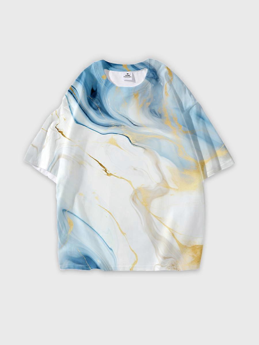 T-shirt round neck Pattern loose short sleeve JW603