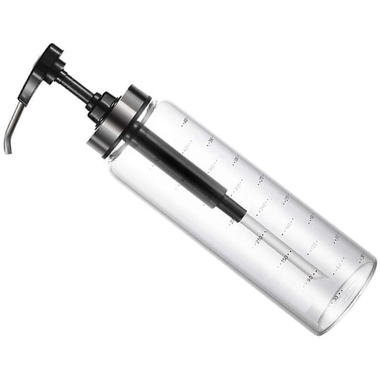 Honey Dispenser with Black Lid – , Ideal for Restaurants and Households,  for Sauces and Syrup.