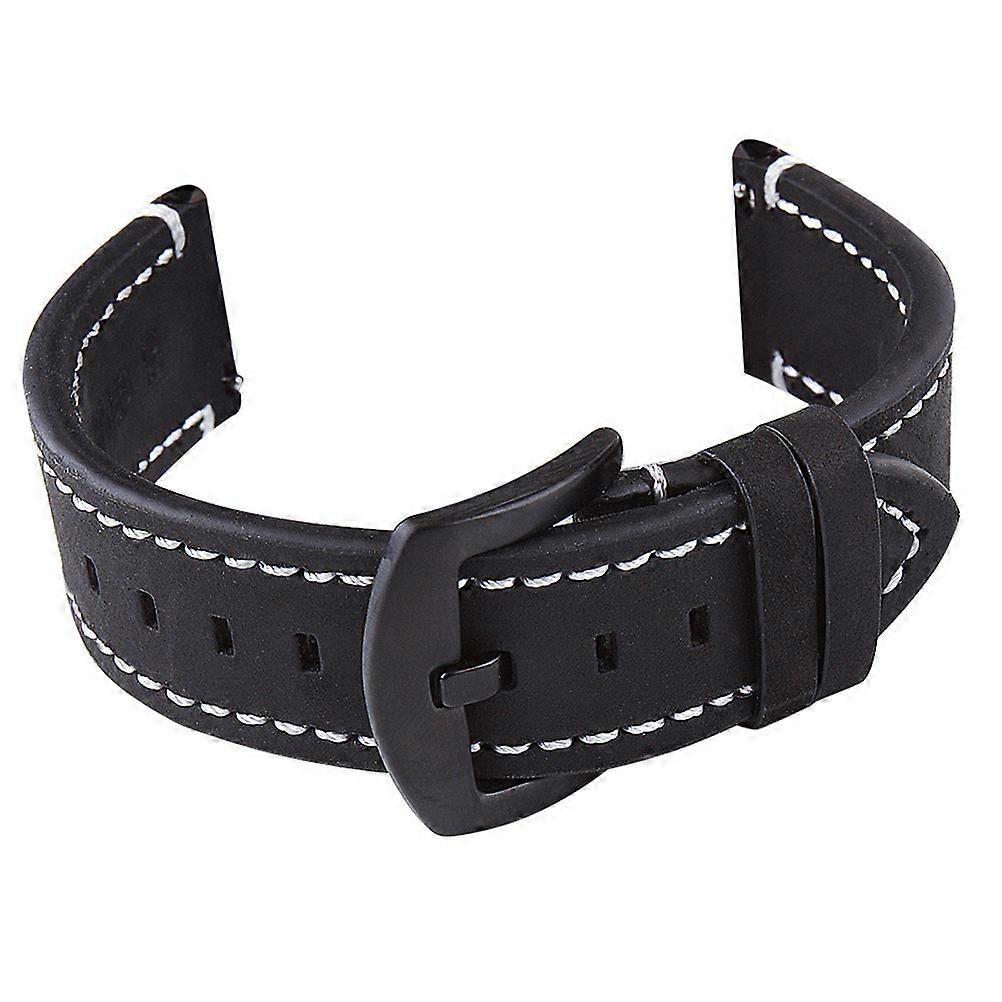 Smooth Leather Watch Strap Simple but Chic Design for Wrist Watch Any Occasion 1Pack