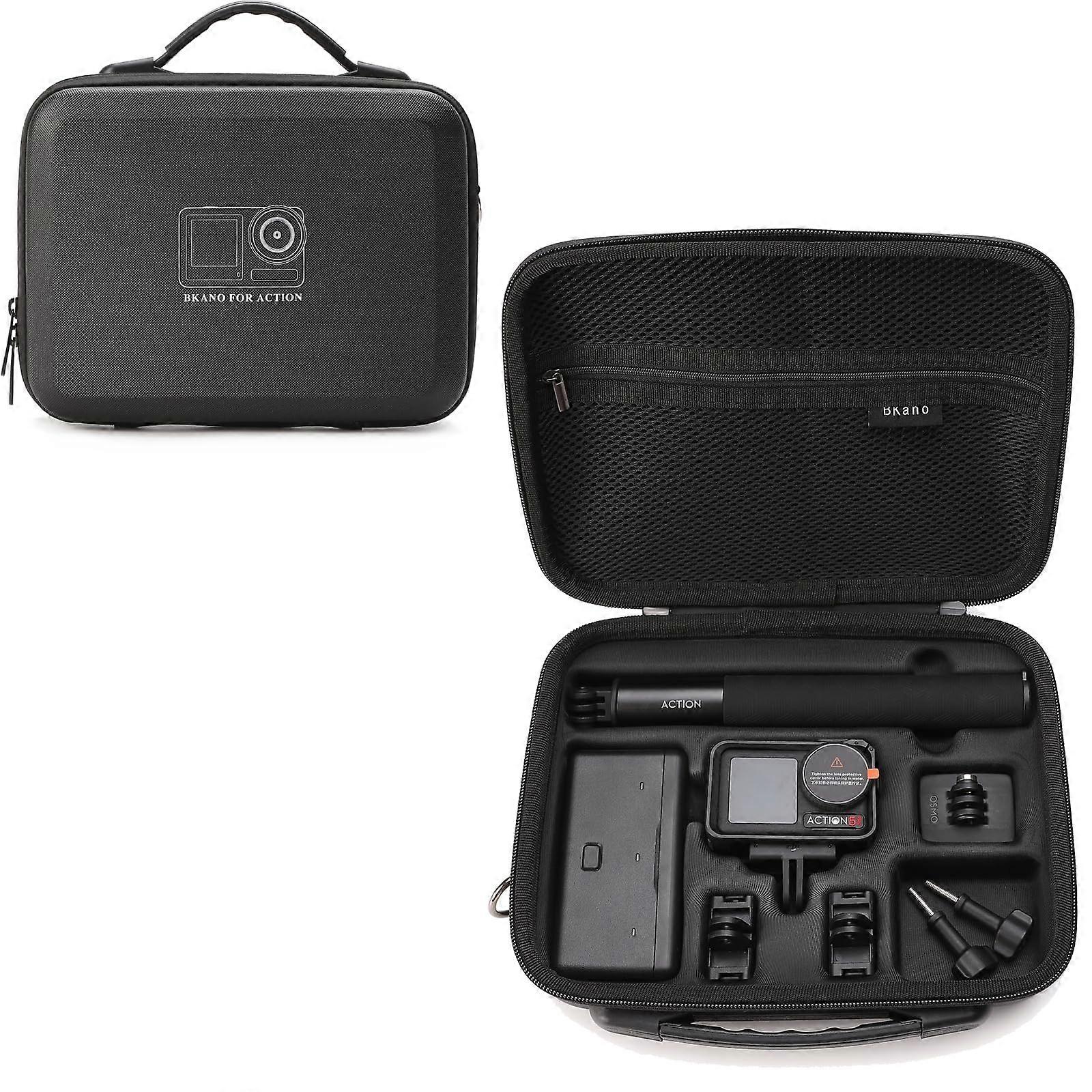 Osmo Action 5 Pro Carrying Case with Shoulder Strap, Waterproof Storage Bag, Black