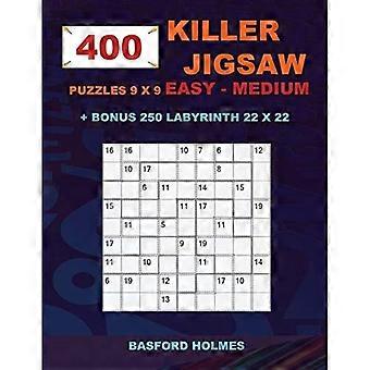 400 KILLER PUSSEL 9 X 9 LÄTT - MEDIUM + BONUS 250 LABYRINT 22 X 22 : Sudoku lätt - medelhög nivå och labyrintpussel mycket svåra nivåer