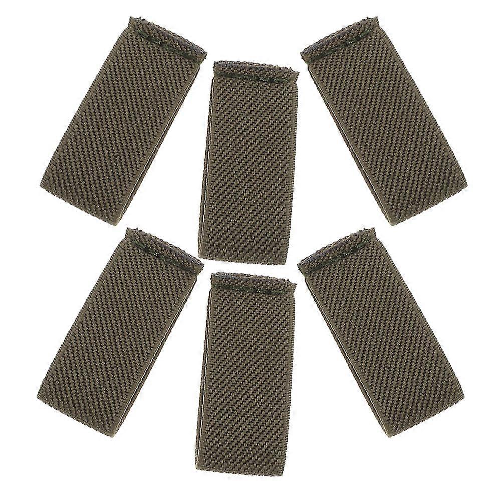 Backpack Strap Keepers Webbing Strap Retainers Nylon Loop Manage Overlong Webbing Olive Green 6Pcs