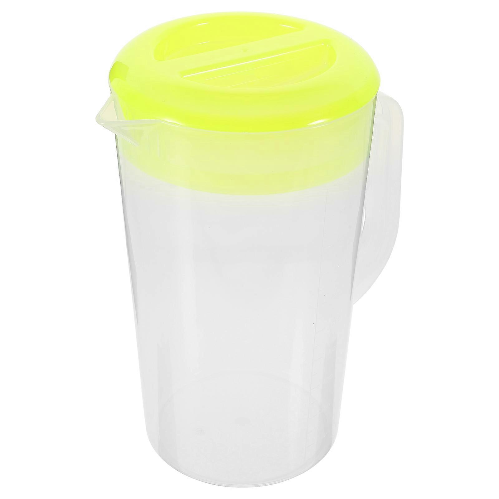 Pitcher for Home Use with Heat Cold Resistance and Simple Design Yellow 50.8 oz