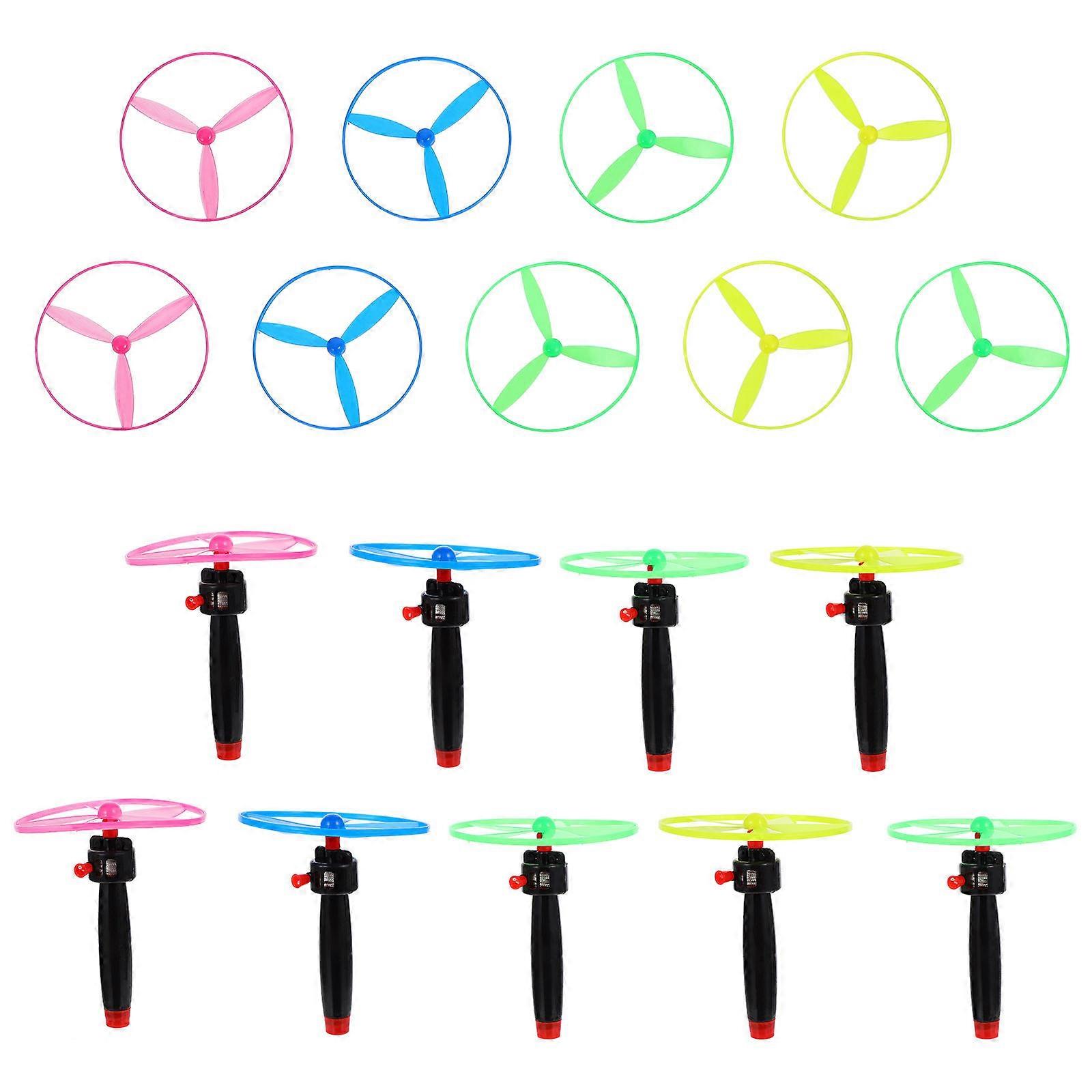 Assorted Color Pull String Saucer for Kids Made of Premium Plastic Materials 9 Sets