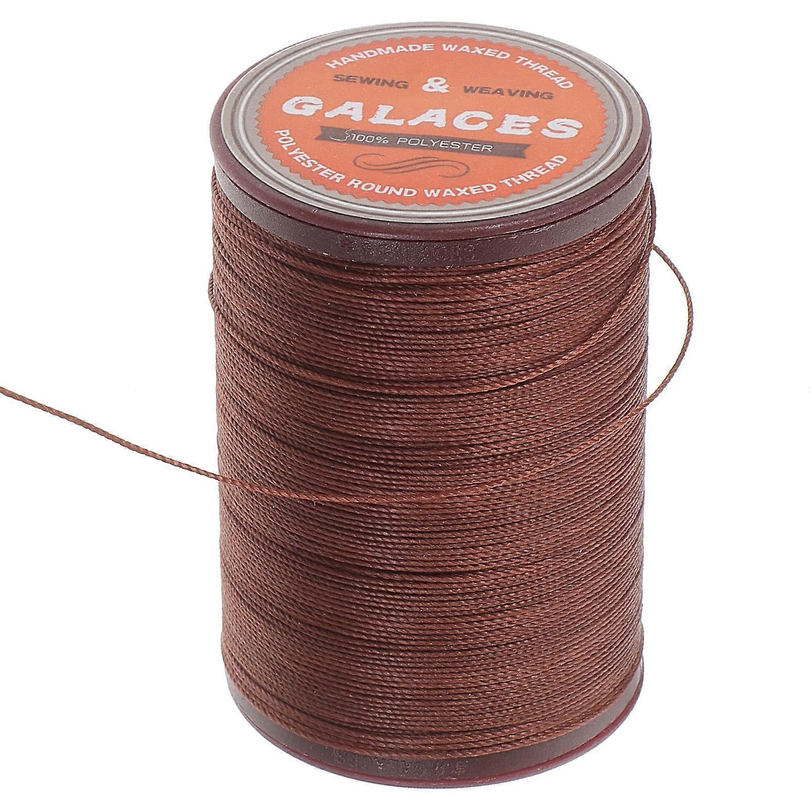 Waxed Material Polyester Sewing Thread Bookbinding Repairing Leather Shoes Round Shape 80 Meters Craft Supplies 1Pcs
