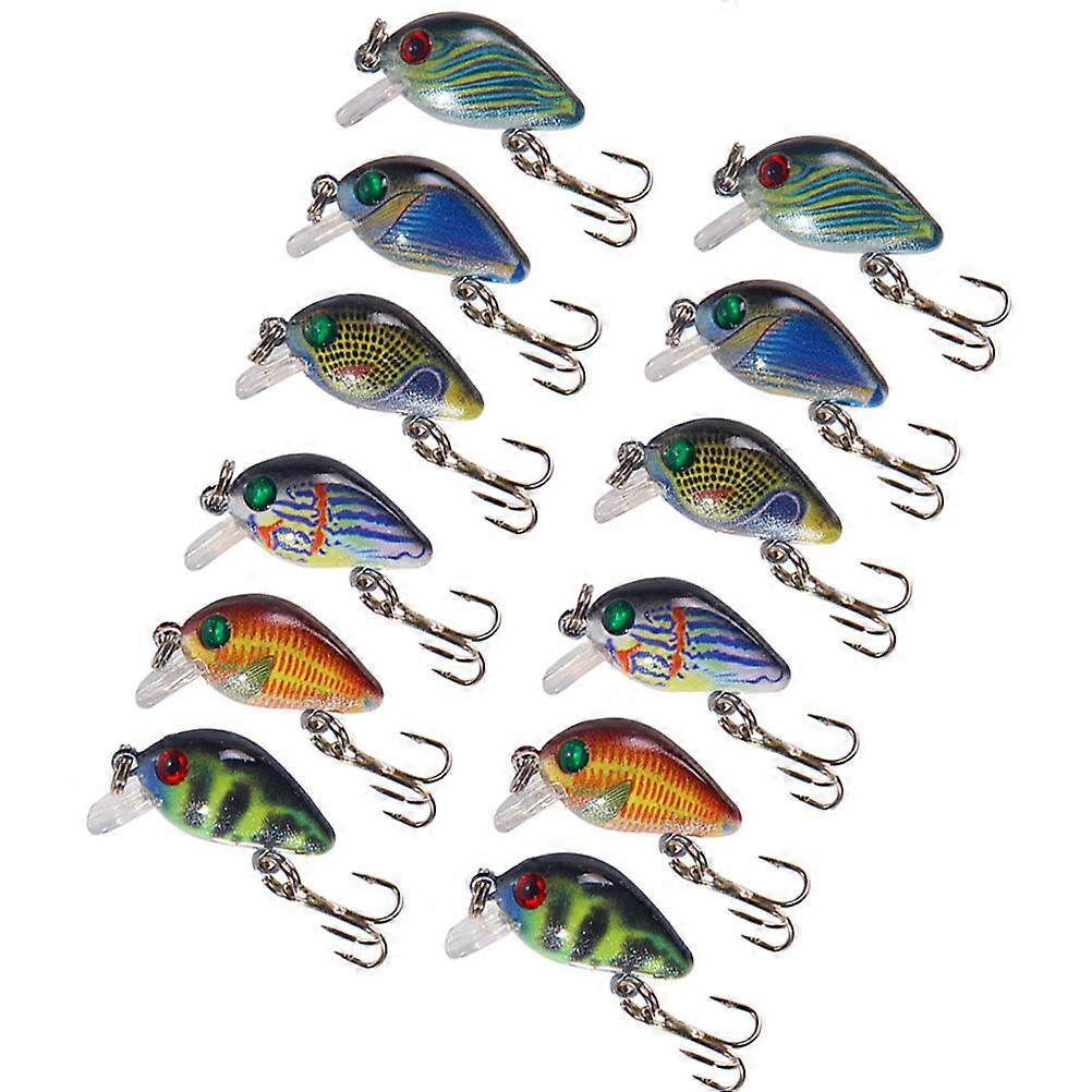 Angelköder-Set Lebensechtes Aussehen Langlebiges Material Anfänger Angler Ideal zum Angeln 12Pcs