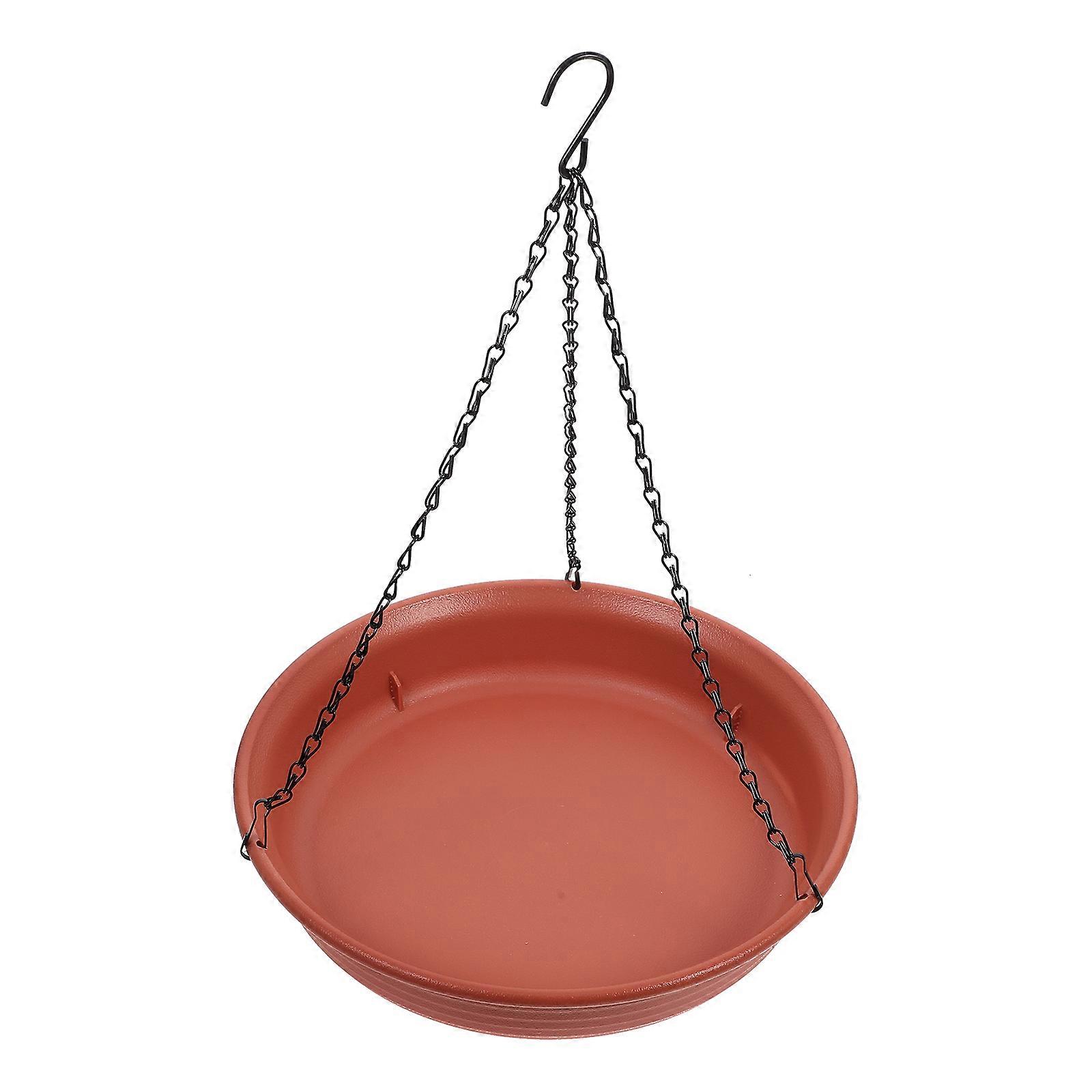 Hanging Bird Feeder Cage Durable Outdoor Bird Bath Bowl for Garden, Patio, or Balcony Easy Clean & Wildlife Decor