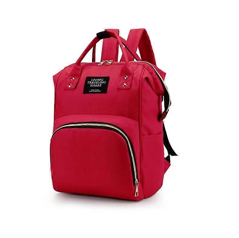 حقيبة مومياء سعة كبيرة متعددة الوظائف حقيبة ظهر مضادة للماء زجاجة طفل حقيبة حفاضات