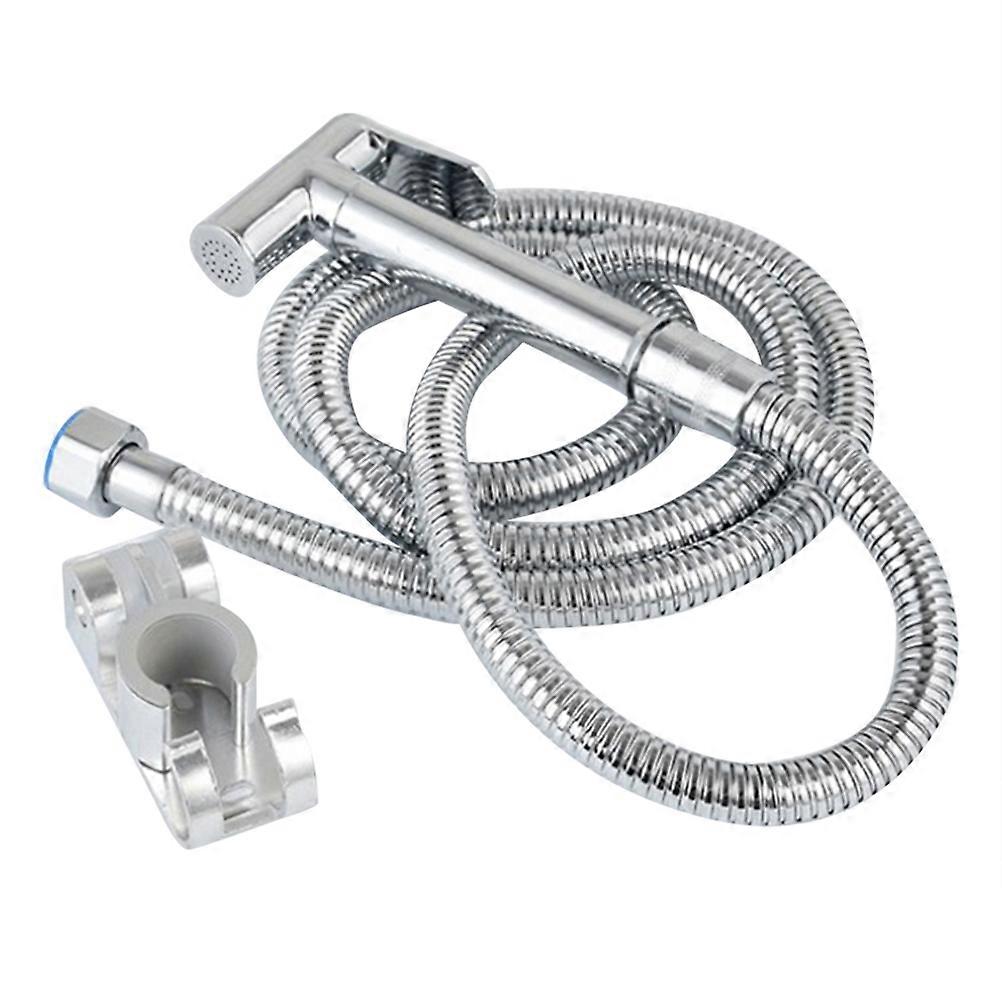 Handheld Shower Nozzle with Copper Material and Silver Color for Shower Use 0.5 Adjustable Water Pressure