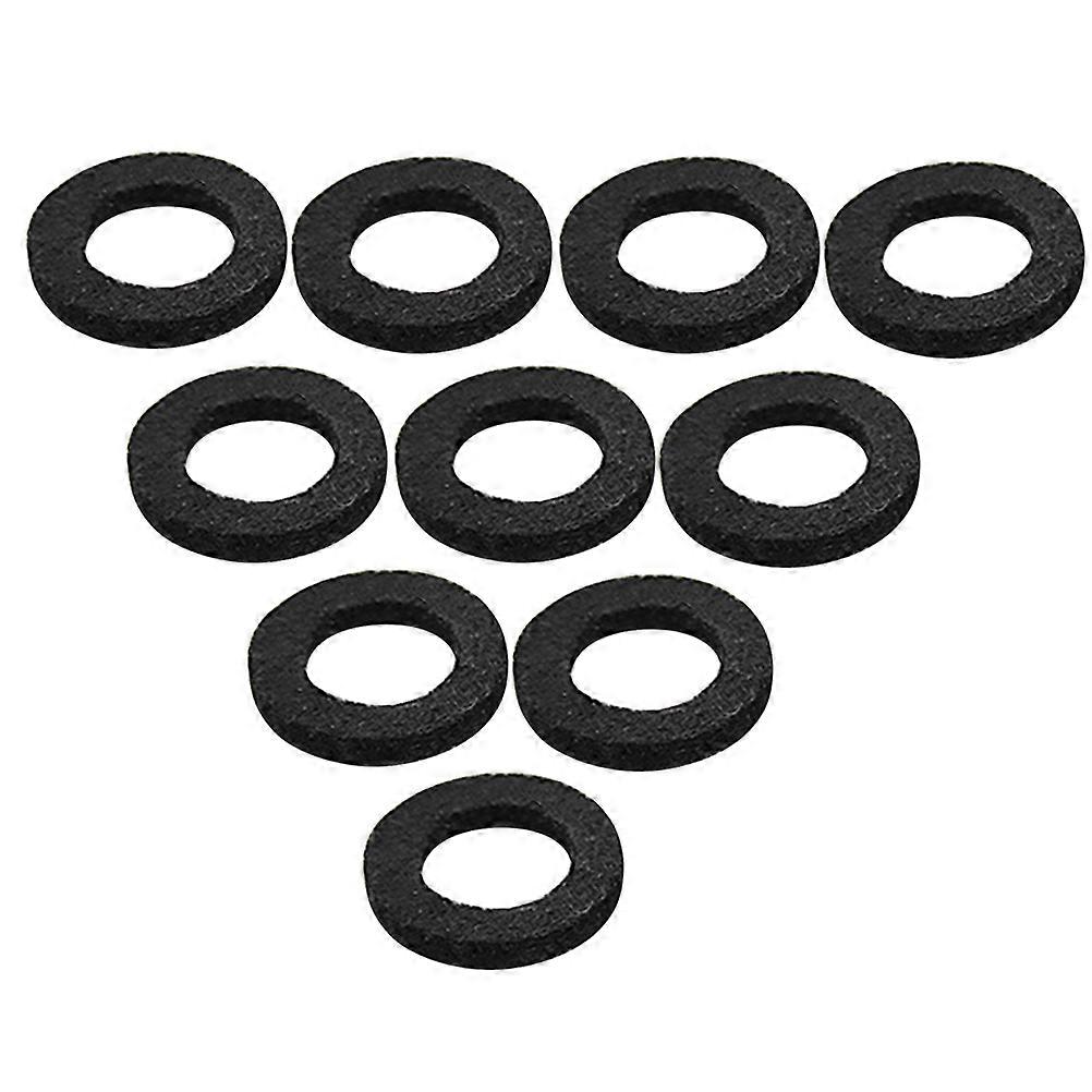 10pcs Black Trumpet Cushion Pads Felt Washers for Musical Instruments, Lightweight Design, Key Protection & Longevity, Easy Replacement & Storage