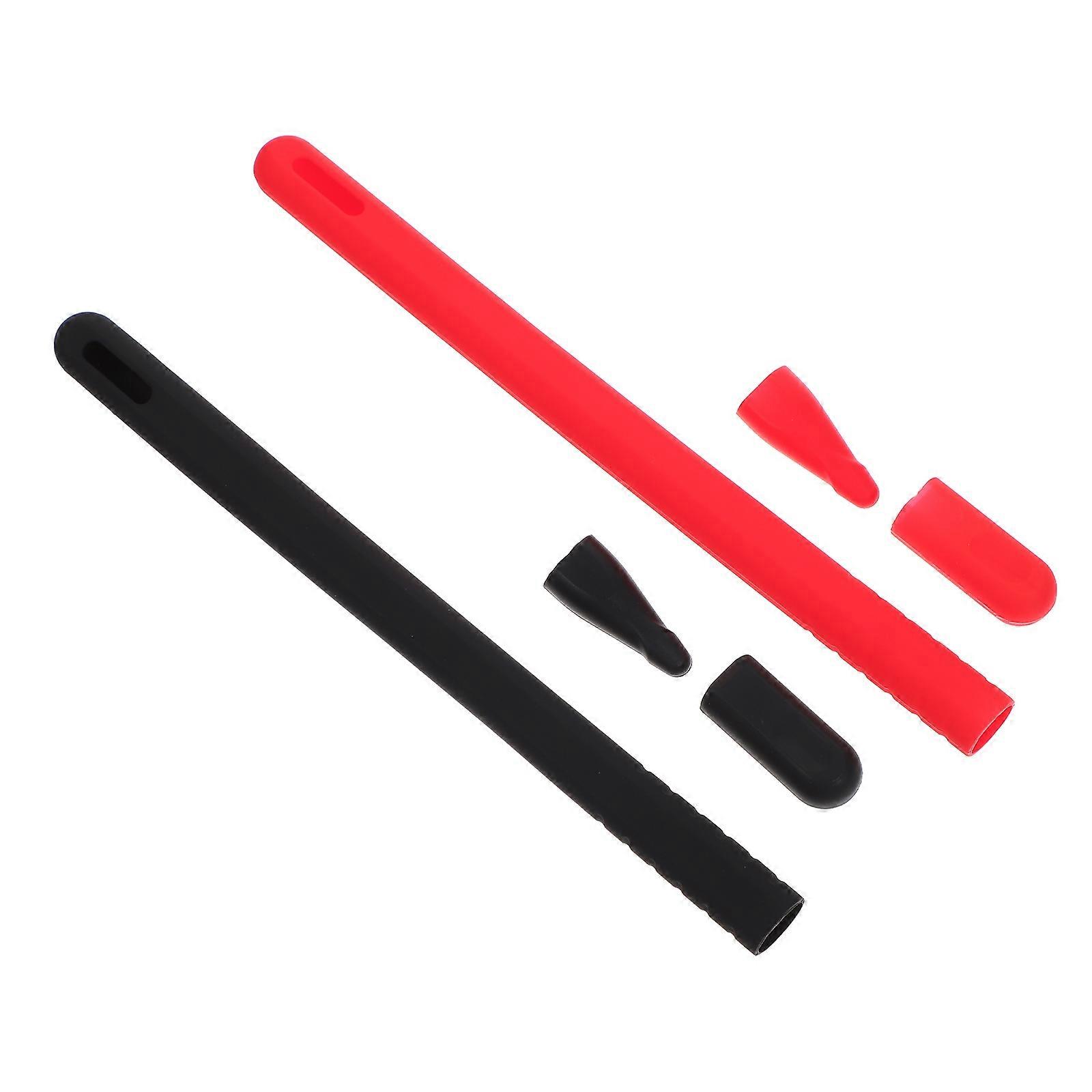 Silicone Pencil Sleeves 2pcs Non Slip Protective Covers for Pencils, Smooth Surface for Comfortable Grip, Ideal for Daily Use and Gifting