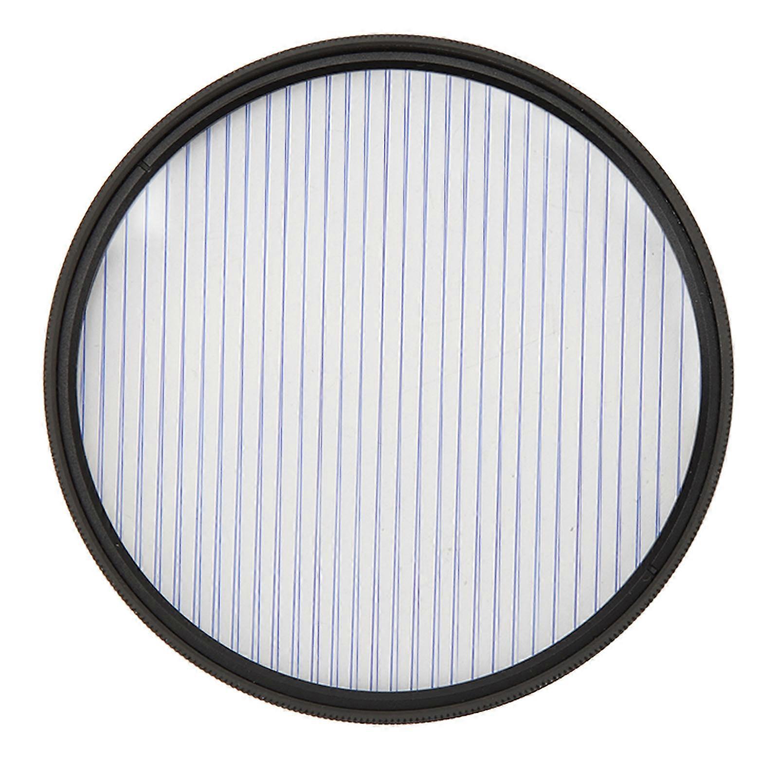Blue Streak Special Effects Lens Filter 77mm Anamorphic Light Flare Effect Filter for Camera Night Shooting 