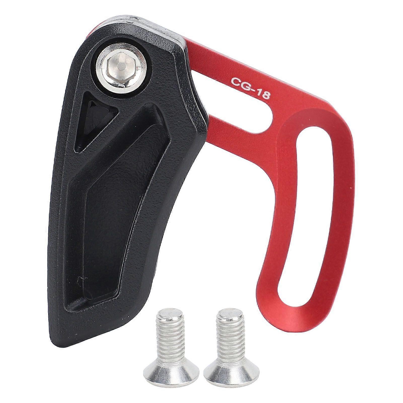 Mountain Bike Chain Guide Aluminium Alloy Positive Negative Tooth Disk Chain Guard for 26T to 36T Single 1X System Red