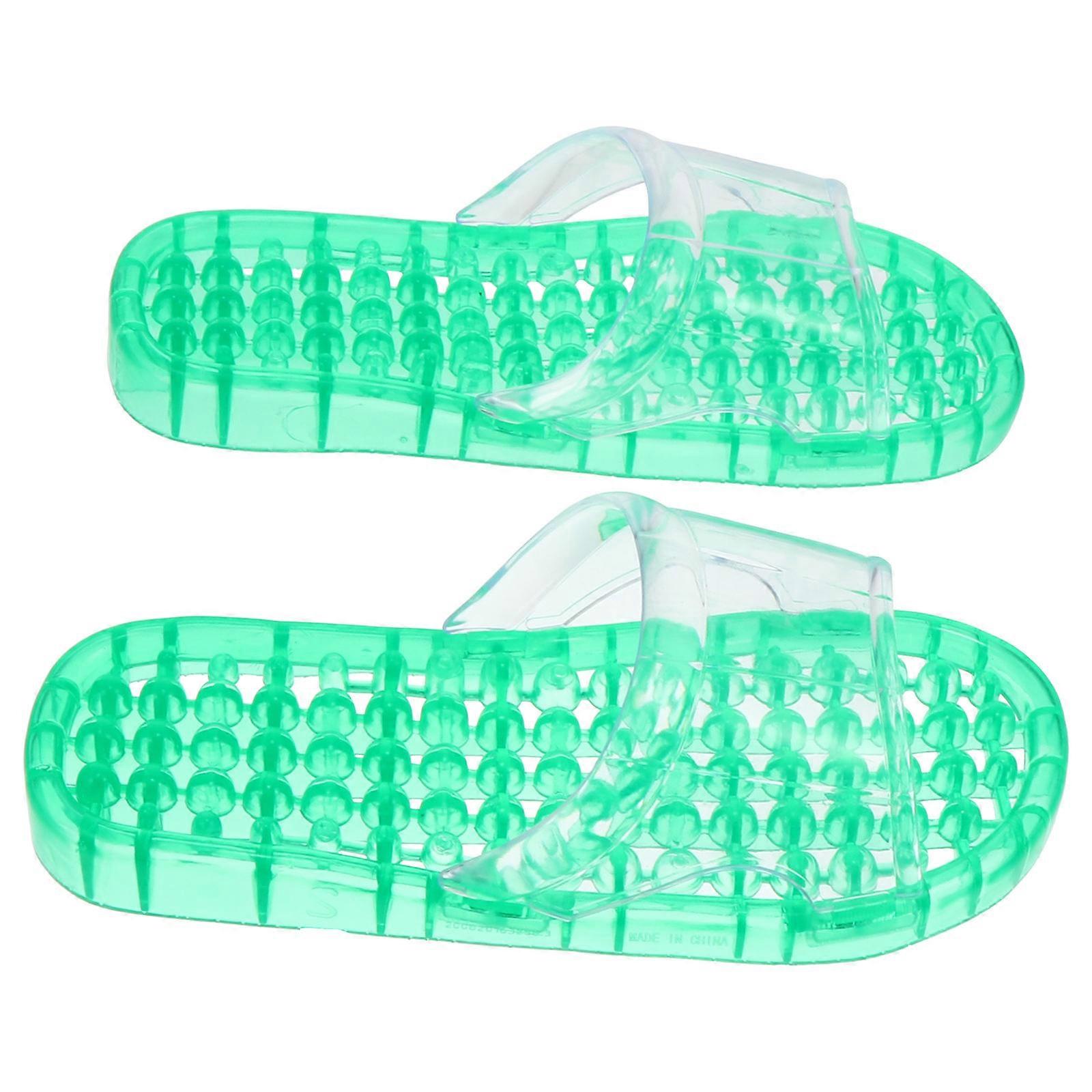Draining Bathroom Slippers 1 Pair of Crystal Hollowed-out Design Slippers Perfect for Home Leisure Use with Breathable Function 2