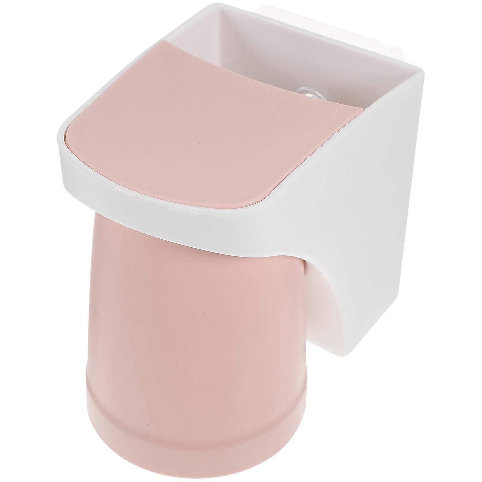 Wall Toothbrush Holder Bathroom Accessories Upside Down Cup Design PP Drainage 1Set