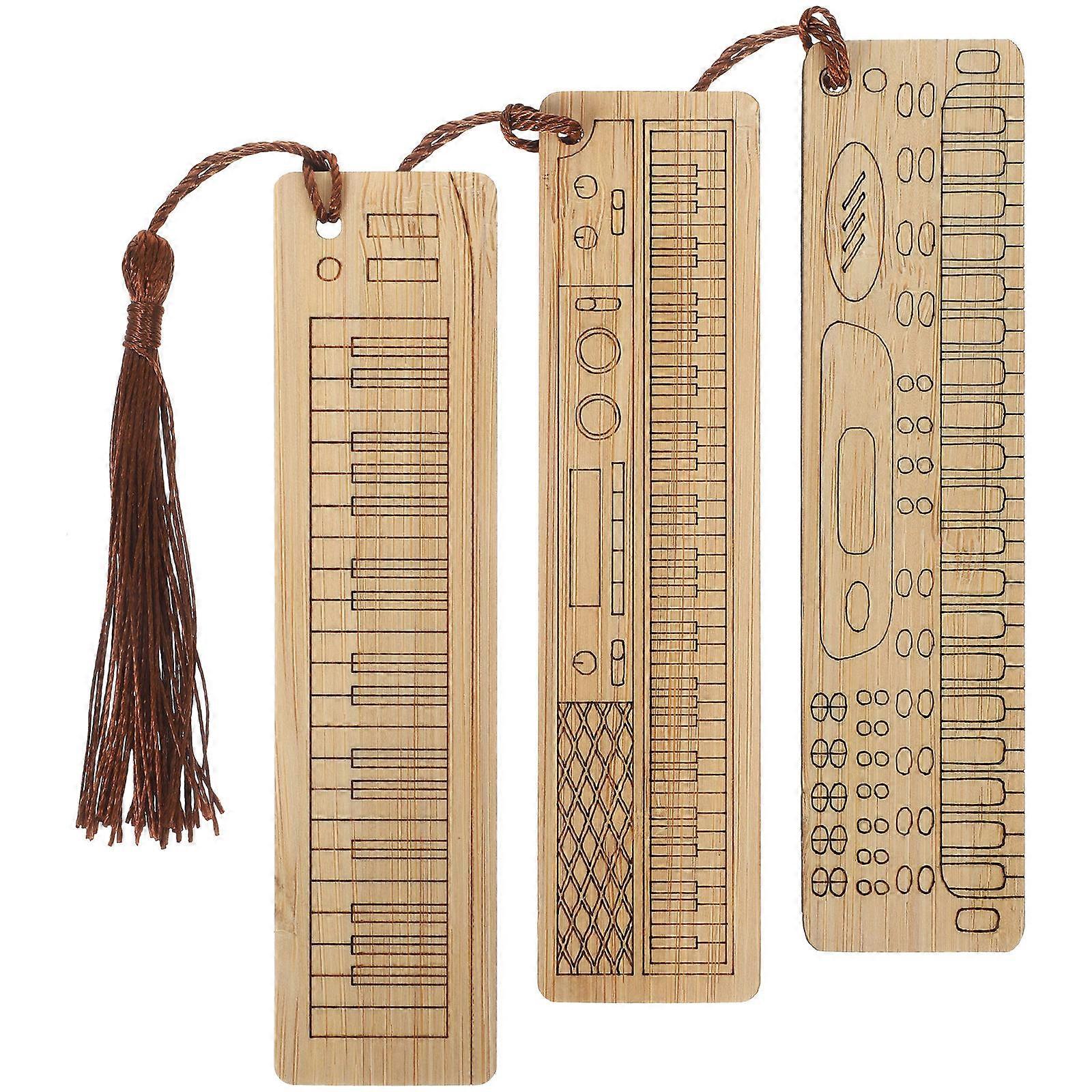 Cute Bookmarks Unique Design For Book Lovers Retro Style School Use 4.7×1.2×0.1In Locator 3Pcs