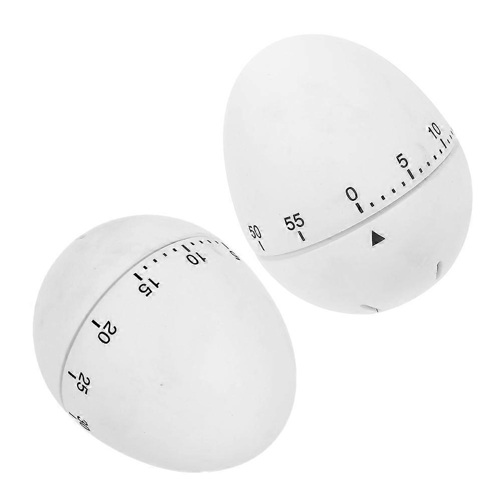 Mechanical Kitchen Timer 2Pcs Egg Shaped Cooking Alarm For Home Cooks And Families Compact Design Easy To Use