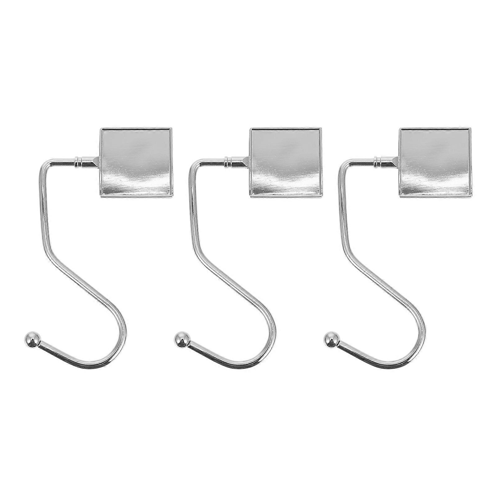 3pcs Heavy Duty S Type Hooks For Home Removable Iron Hanging Hooks For Bags Kitchen And Bathroom And With