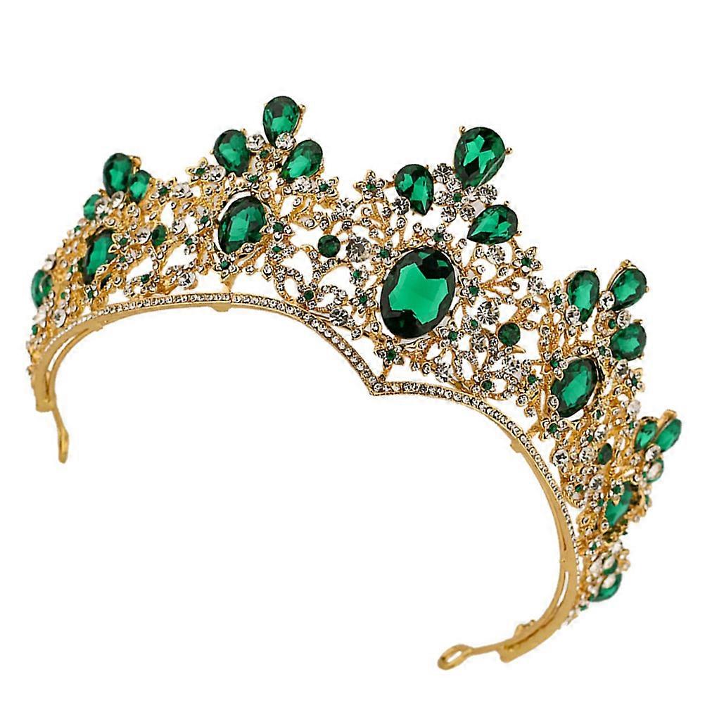 Crystal Wedding Tiara Hair Accessory for Bride Women Special Occasions 6.3×6.3×3.1in 1Set