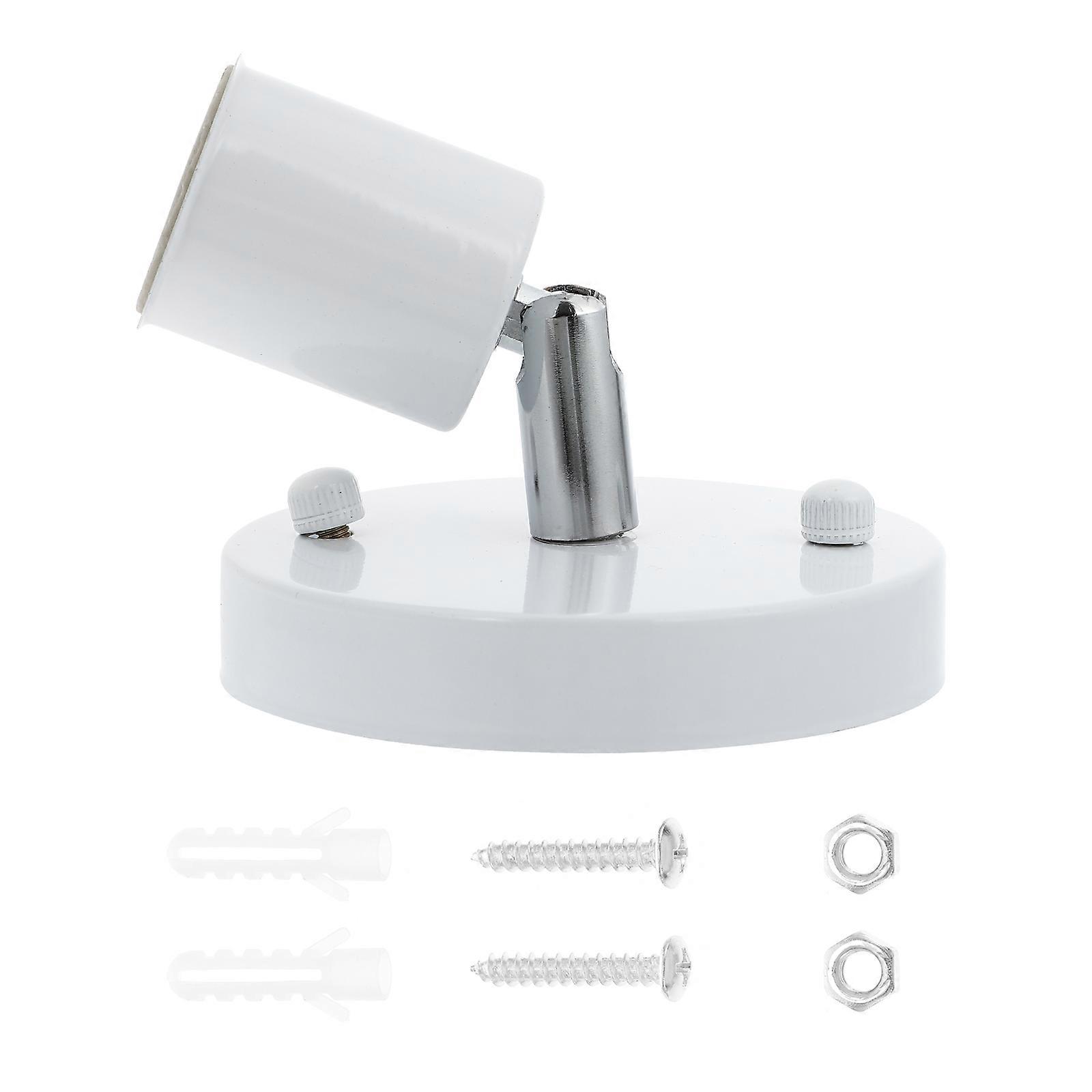 E27 Light Bulb Holder Vintage Socket Round Shape Flexible Design For Reading Room Lighting 1Set