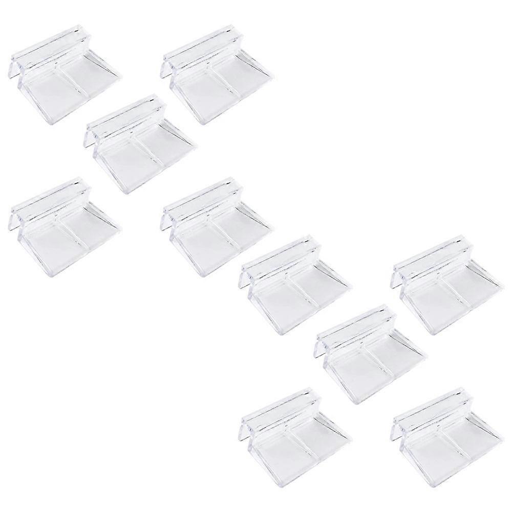 Aquarium Cover Support Frame for Fish Tank 10pcs Transparent Acrylic Holder with 10mm Size