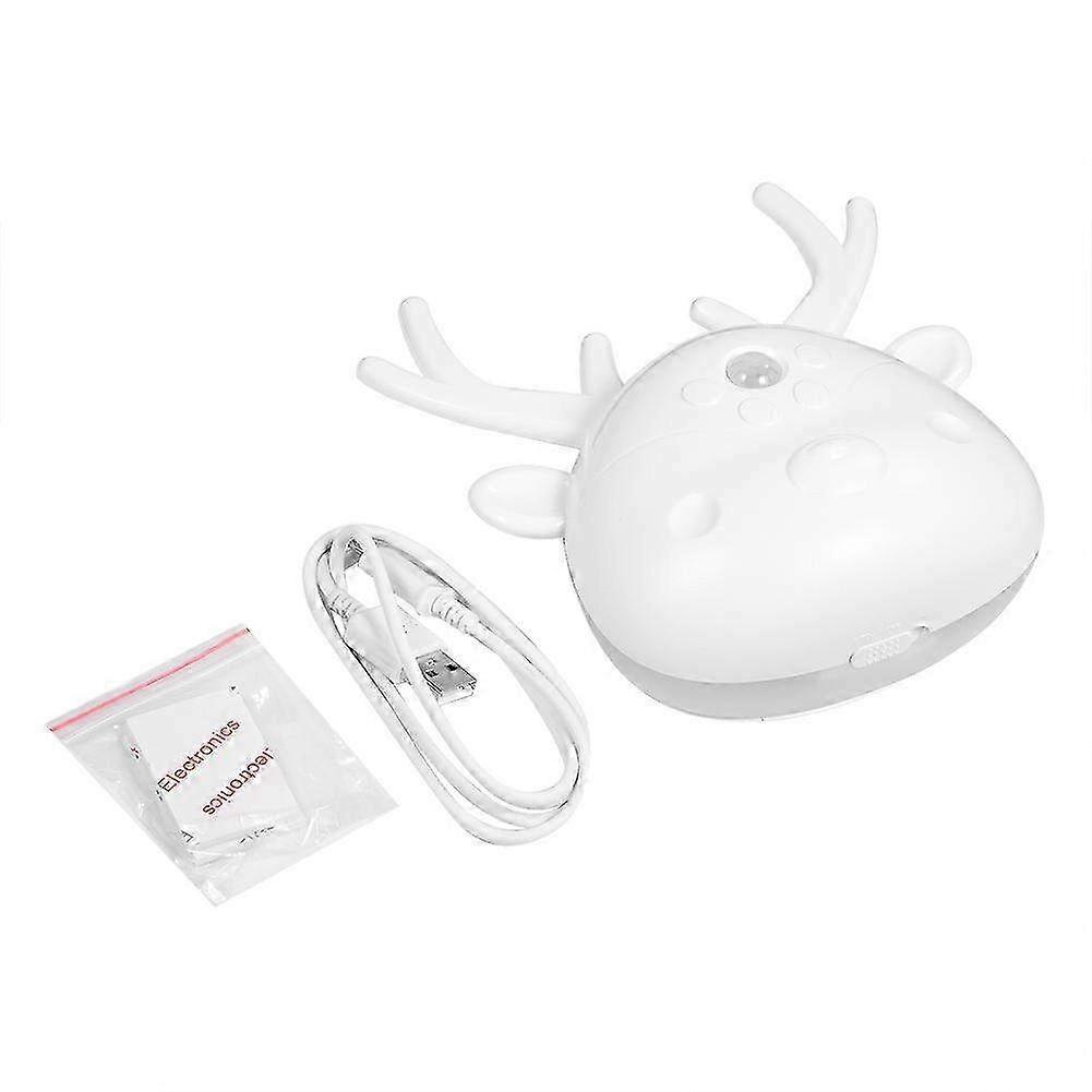 Multifunctional Cute Deer Motion Sensor Lamp - USB Rechargeable Desk & Bedside Night Light with Cold Light Feature