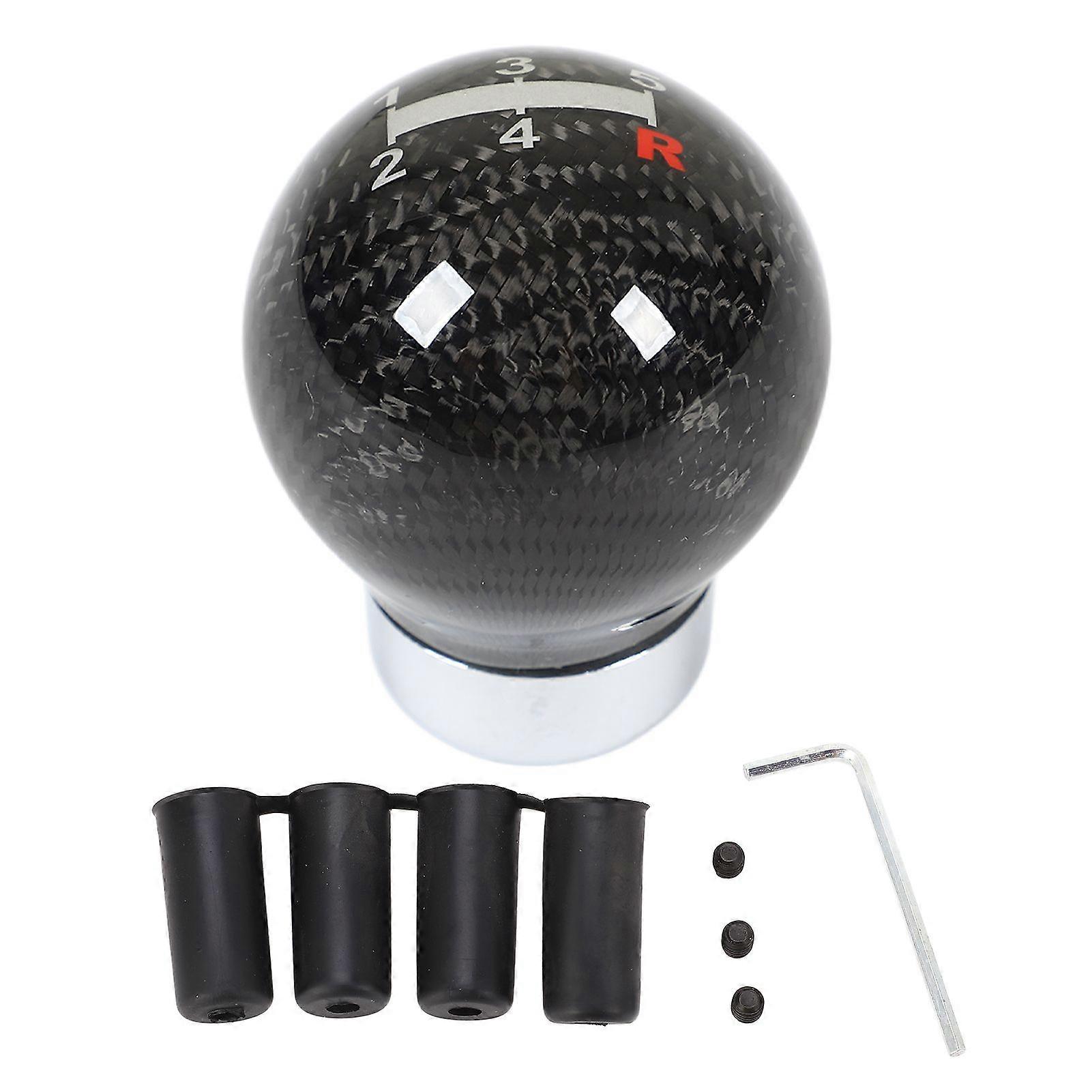 carbon fiber round ball shifter knob for manual automatic transmission