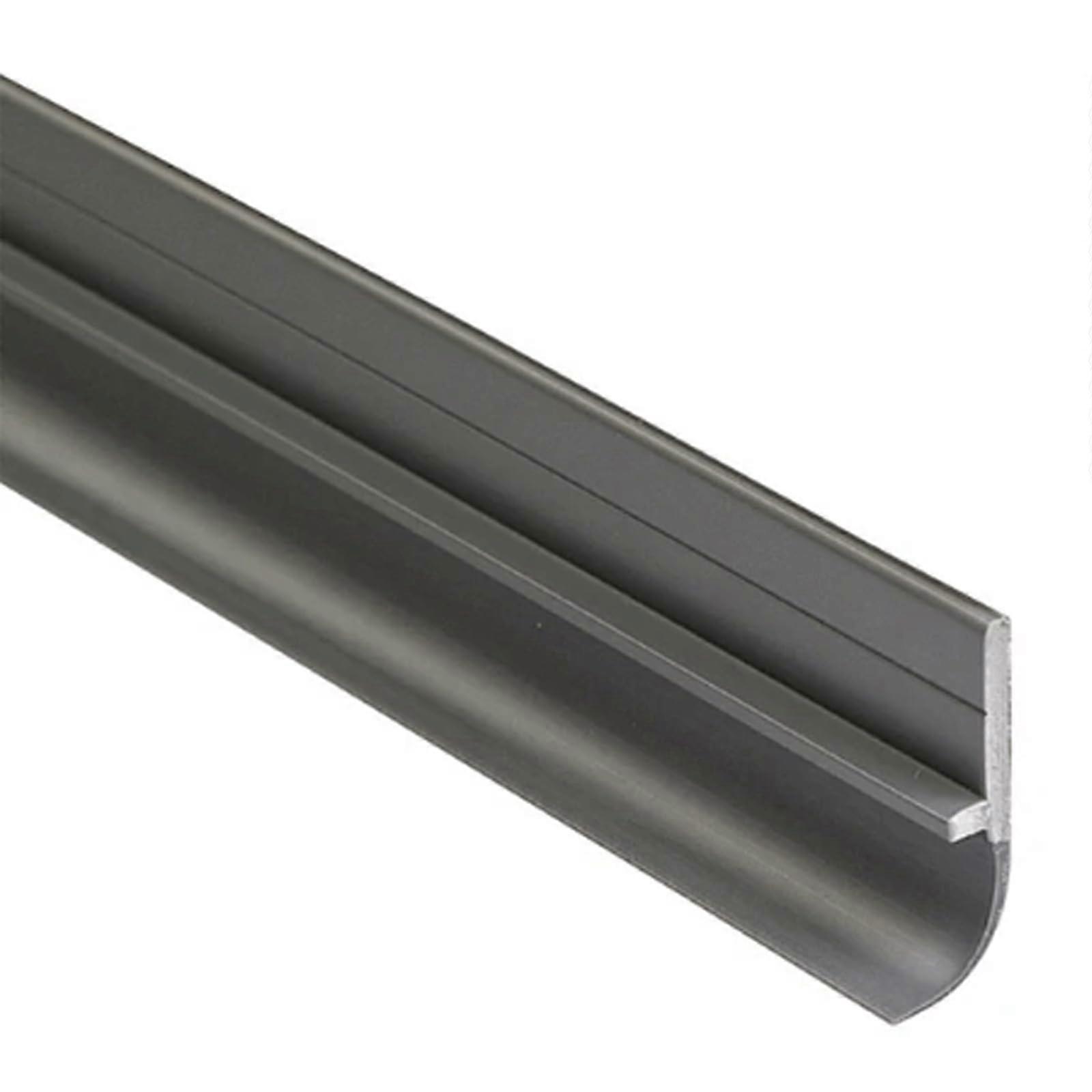PVC Door Bottom Seal Strip with SelfAdhesive Backing, Under Door Draft Stopper, Flexible Weatherstrip for Door in Black or Gray, 90*4cm